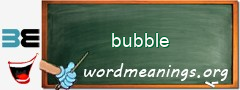 WordMeaning blackboard for bubble